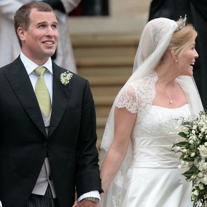 Peter Phillips and Autumn Kelly on their wedding day