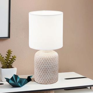 stone based table lamp