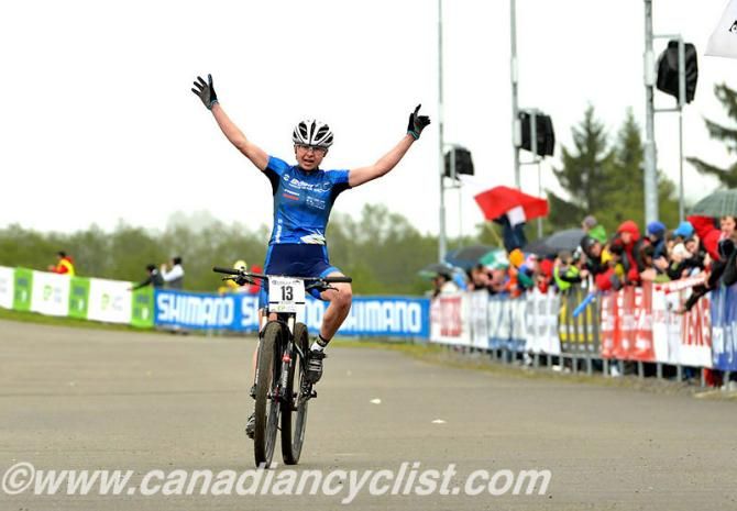 Tanja Zakelj (Unior Tools Team) wins her first career World Cup in Nove Mesto