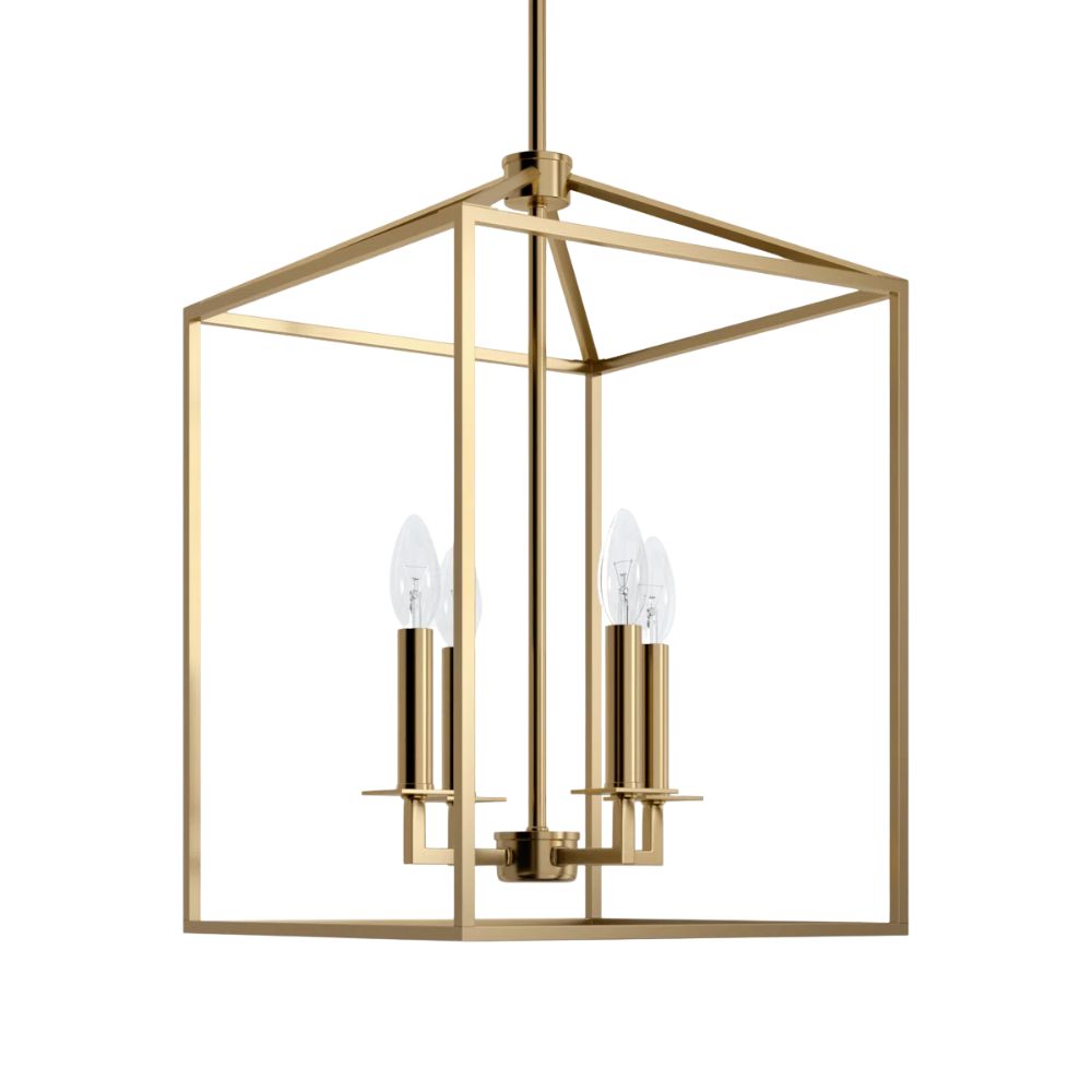 Ellis 4-Light Lantern Square Chandelier