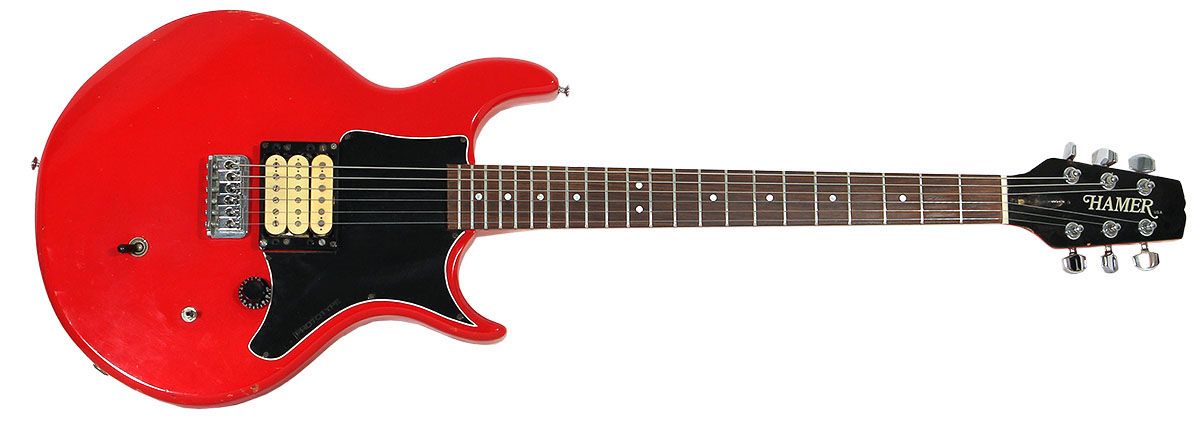 A Hamer Prototype guitar signed by George Harrison