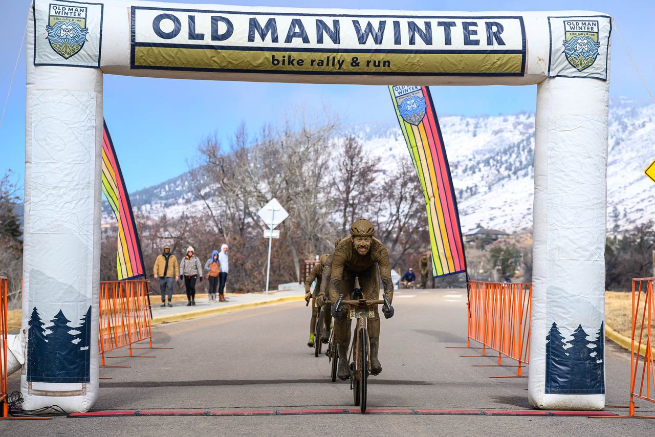 Noah Granigan won 2024 Old Man Winter Rally from four-rider lead group