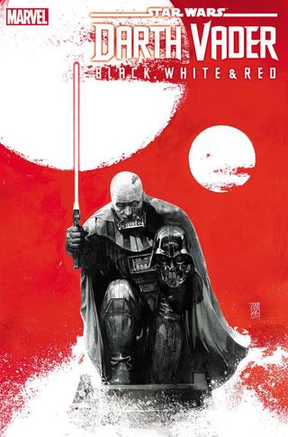 Artist Alex Maleev's stirring cover for "Star Wars: Darth Vader - Black, White & Red" #1.