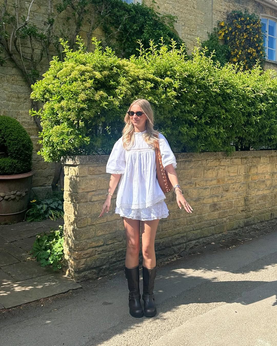 @Kateobyrne wearing mid-calf boots