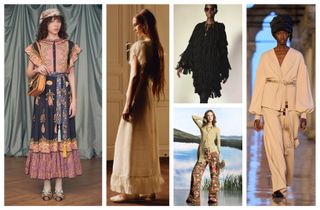 The boho winter 2025 trend seen at Valentino, The Row, Chloe, Paco Rabanne, and Max Mara