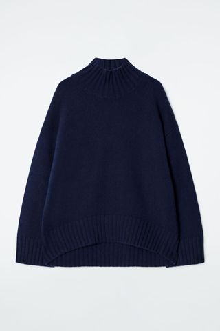 Chunky Pure Cashmere Turtleneck Jumper