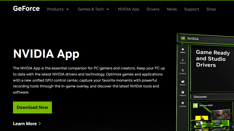 Screenshots showing how to update Nvidia and AMD drivers