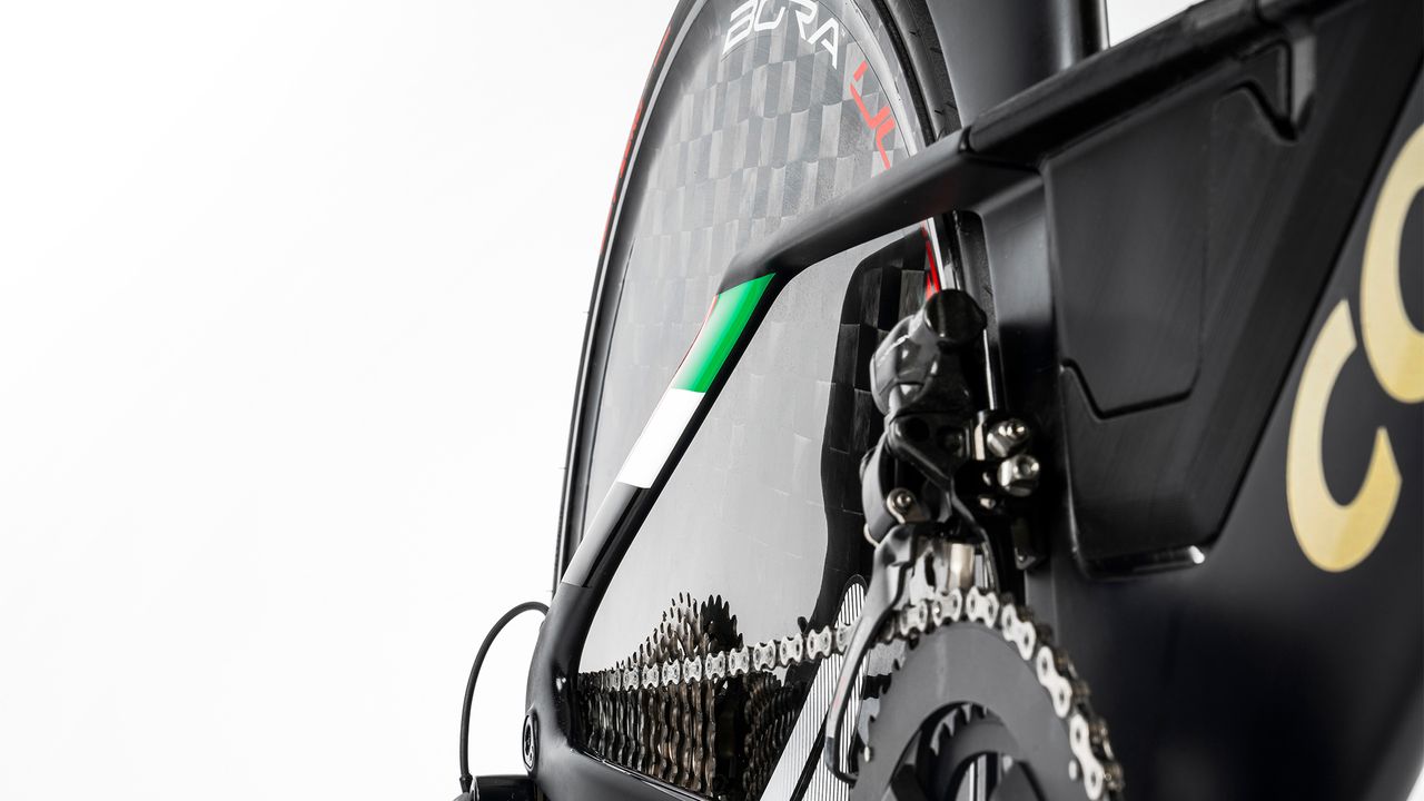 Colnago TT1 detail image on white background
