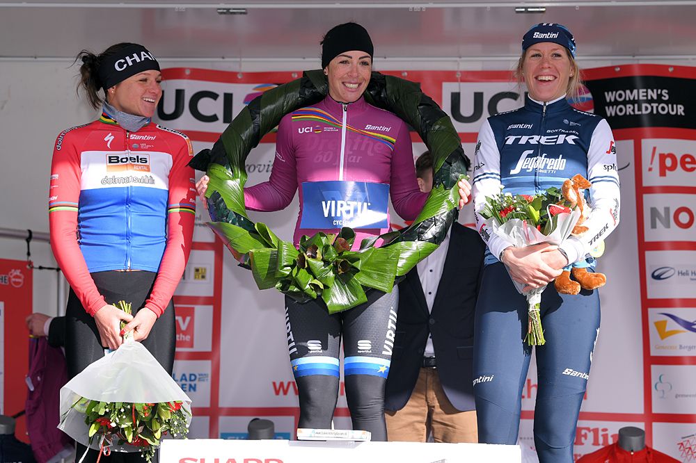 Marta Bastianelli (Virtu) leads the Women's WorldTour
