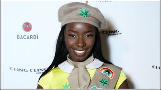 Priscilla Anyabu dressed as a girl scout for Maya Jama's Annual Halloween Party Presented by BACARDÍ Rum at Oslo Hackney on October 28, 2022 in London, England.