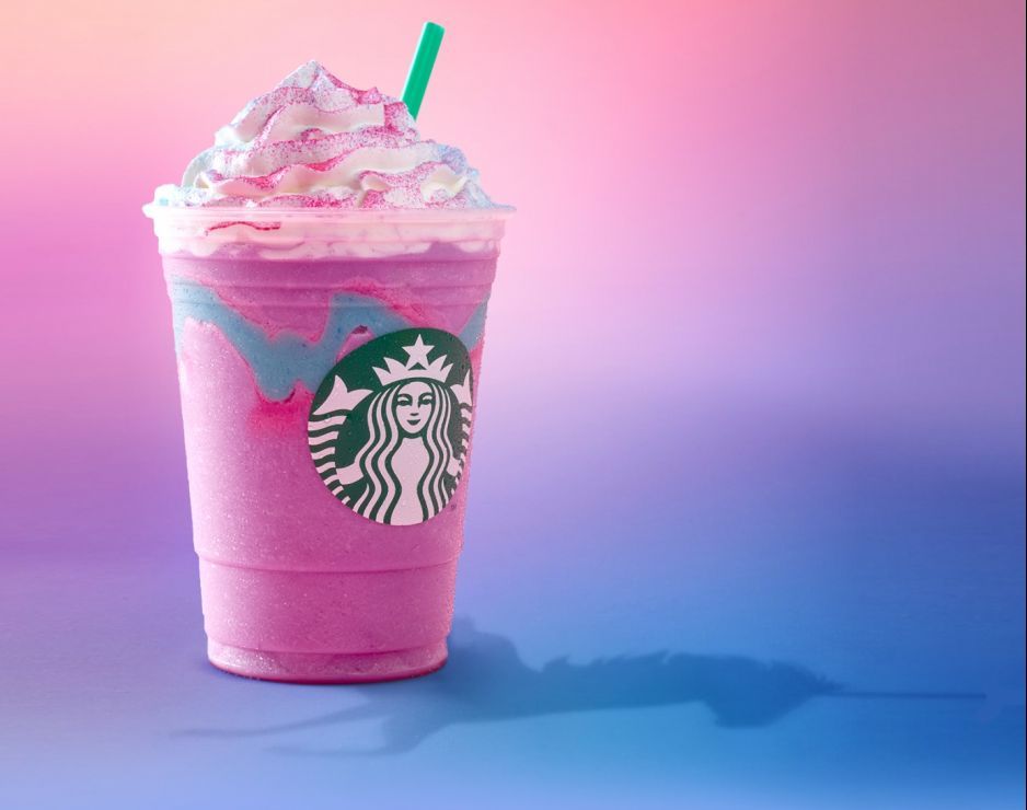 Unicorn frappucino. 