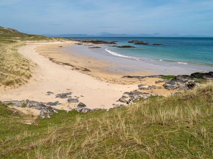 Balnahard beach on the Isle of Colonsay in the Inner Hebrides, Scotland.