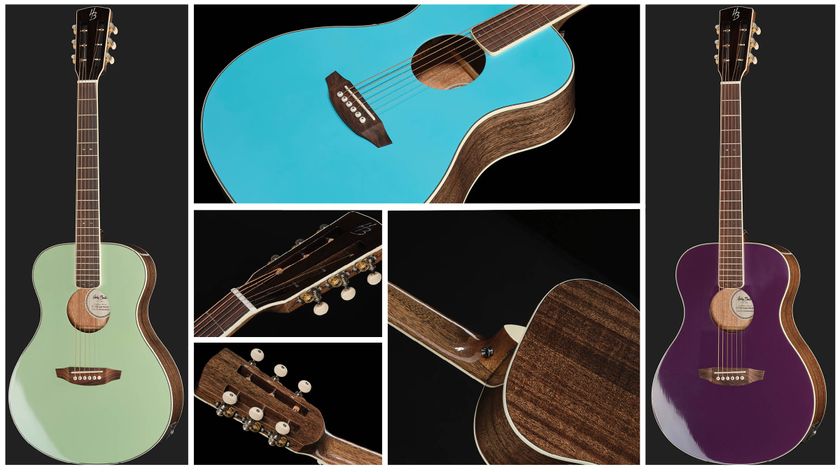 Harley Benton CLF-50E Parlor Metallic: the compact-bodied acoustic has been launched with a range of metallic finishes.