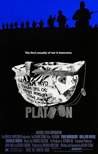 Original poster for the film Platoon