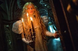 MIA WASIKOWSKA in GUILLERMO DEL TORO's Crimson Peak, one of the best Netflix Horror movies