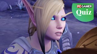 Alleria Windrunner in World of Warcraft looks puzzled, as part of an image for PC Gamer's quizzes.