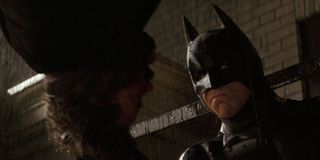 Mark Boone Junior and Christian Bale in Batman Begins