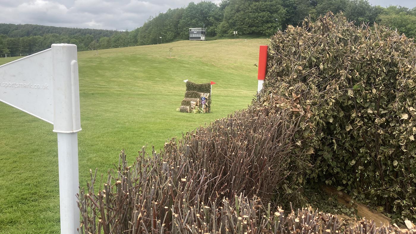 Bicton Horse Trials cross-country course