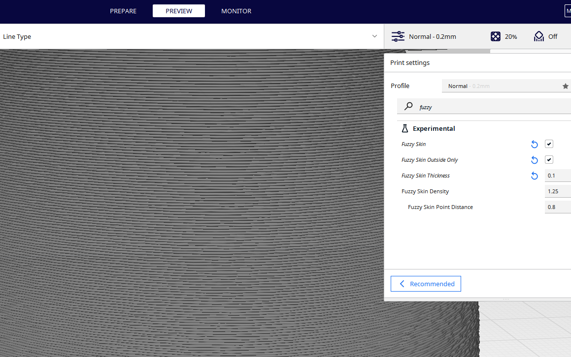 Cura Fuzzy Skin Feature: How to Use it to Add a Textured Surface on 3D ...