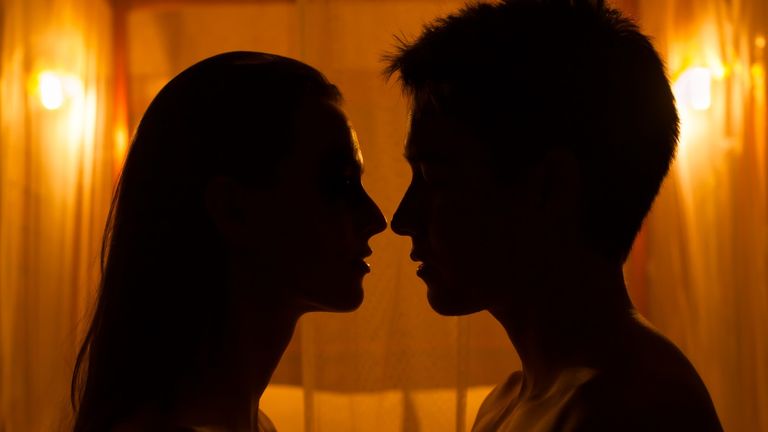 Passionate couple