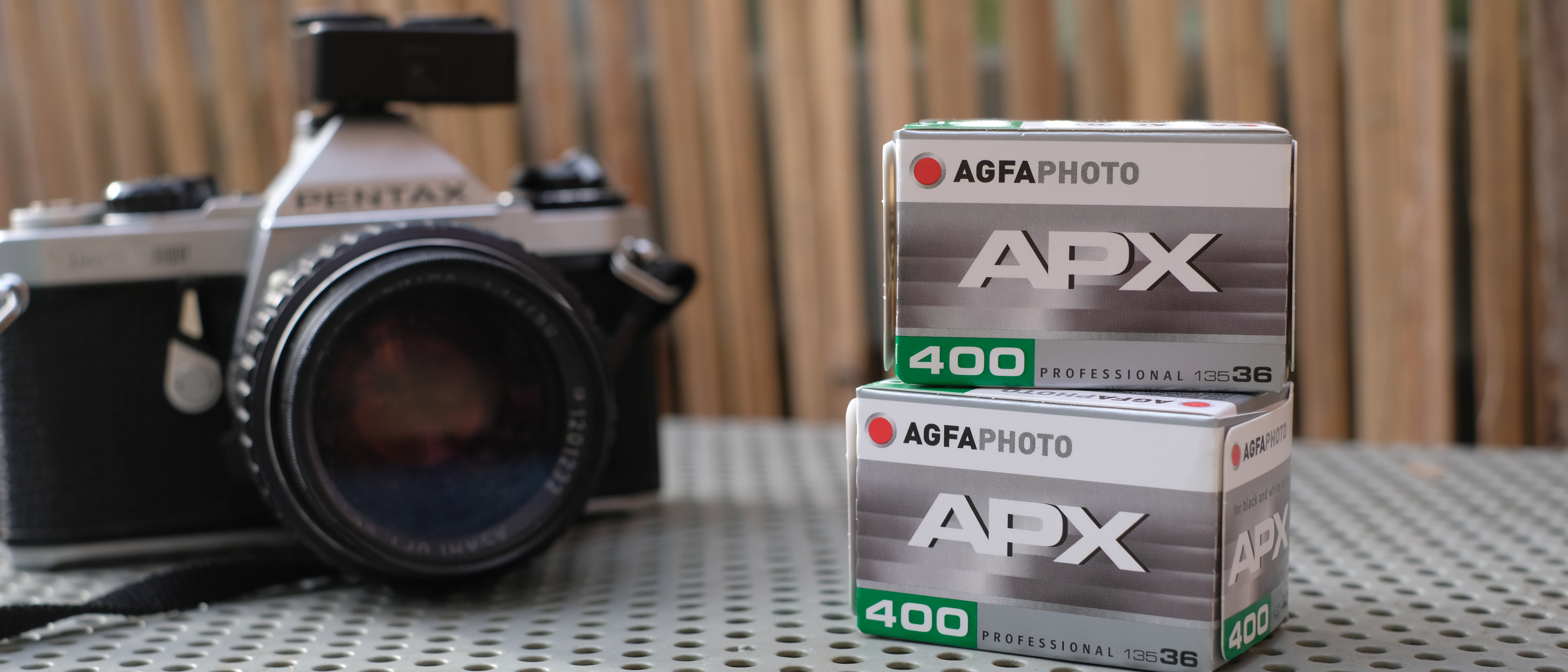 Photograph of AgfaPhoto APX 400 35mm film roll