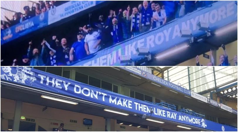 Chelsea fans unfurl two huge banners before Brighton humble the