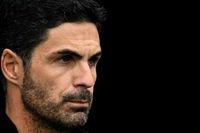 Arsenal's Spanish manager Mikel Arteta watches from the touchline before the English Premier League football match between Manchester City and Arsenal at the Etihad Stadium in Manchester, north west England, on September 22, 2024. 