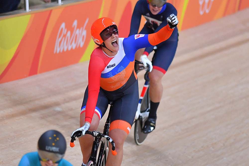 Elis Ligtlee (Netherlands) lets out her emotions