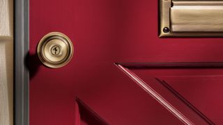 Burgundy door