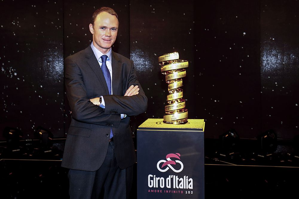 Chris Froome (Team Sky) at the presentation of the 2019 Giro d'Italia