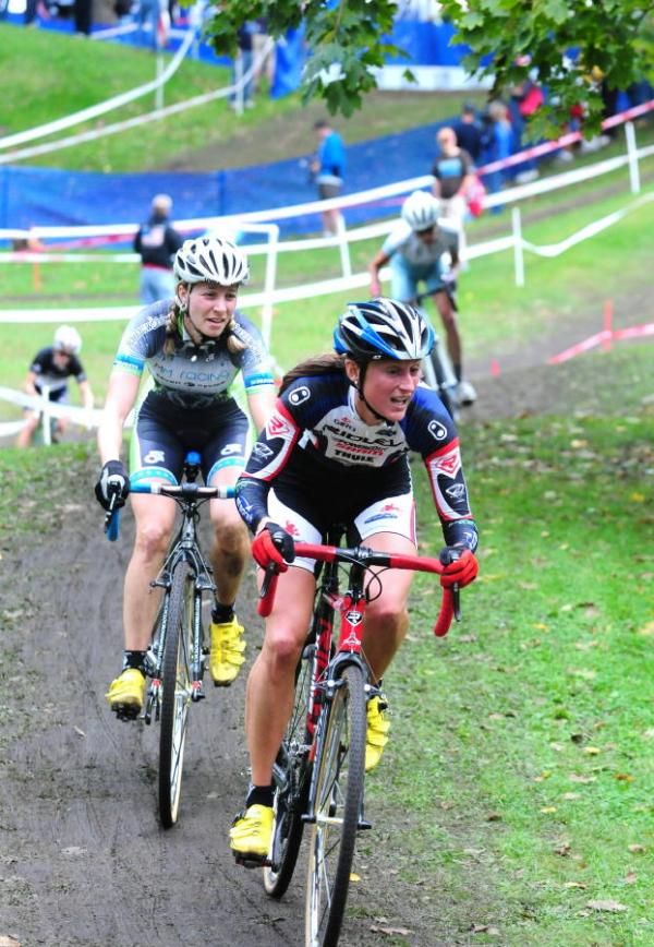 Rebecca Wellons (Team Plan C) being shadowed by Mo Bruno-Roy.