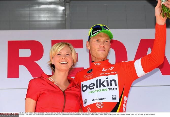 Lars Boom on the podium