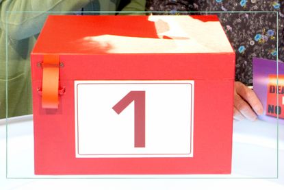 a close up of the Deal or No Deal red box that featured in the original TV series