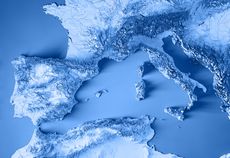 The volcanic complex was found beneath the Tyrrhenian Sea off the Italian coast.