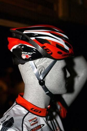 The bean team colours look good on the Louis Garneau gear