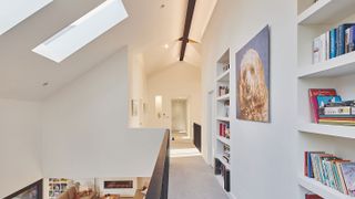 vaulted ceiling on landing
