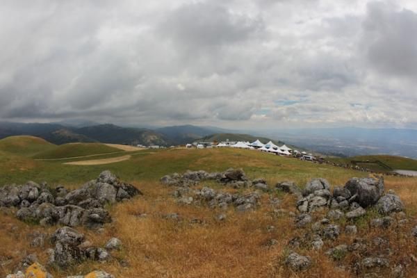 The finish on top of Sierra Road above the Silcon Valley was spectacular.