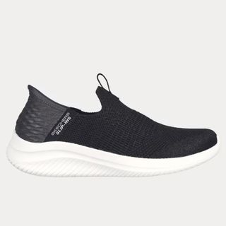 Sketchers Ultra Flex 3.0 Smooth Slip-ins Knitted Trainers in black