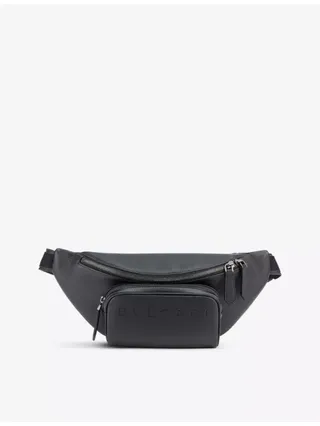 Logo-Embossed Leather Belt Bag