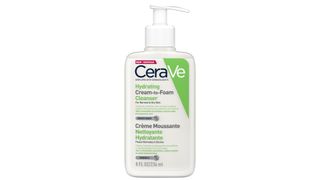 an image of the hydrating cream to foam cerave cleanser