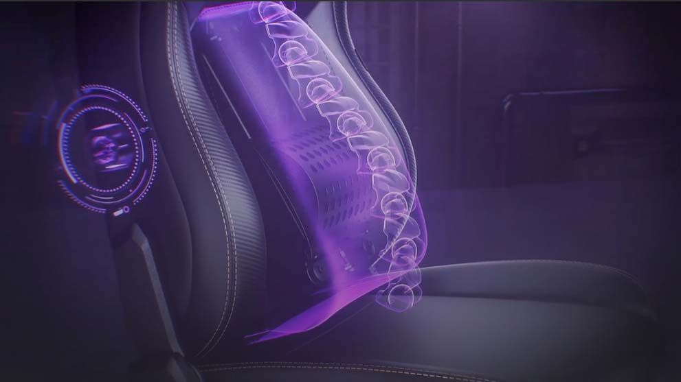 AndaSeat Kaiser 4 lumbar pop out.