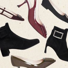 Collage Image of Buckle Shoes From Roger Vivier at Saks
