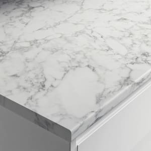 Wickes Laminate Marble Effect Marmo Grigio Worktop - 600 X 28 X 3000mm