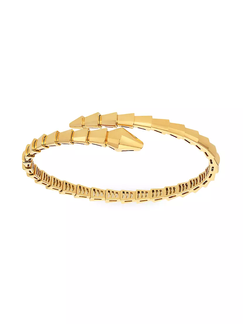 Serpenti Viper 18k Yellow Gold Wrap Bracelet