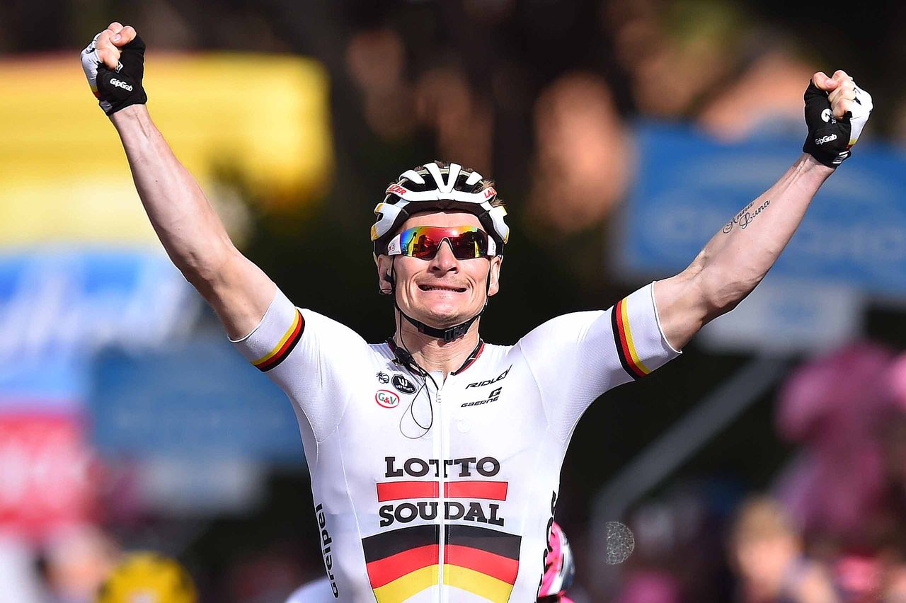 Andre Greipel (Lotto Soudal) wins stage 6 of the GIro d'Italia