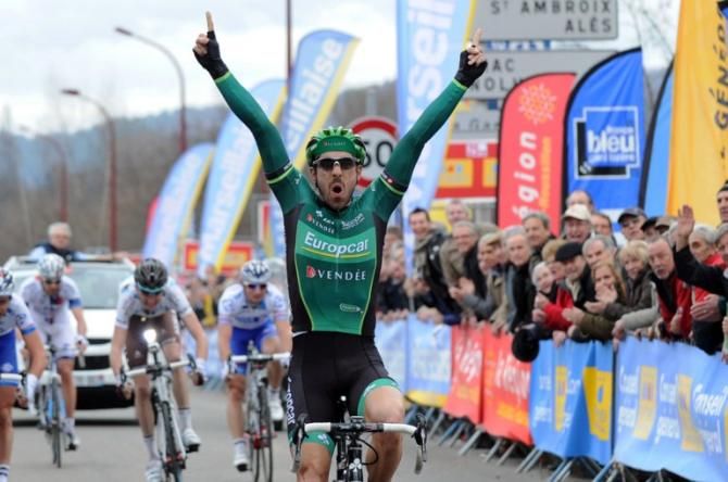 Jerome Cousin (Team Europcar) wins stage 3 in Etoile Bessages