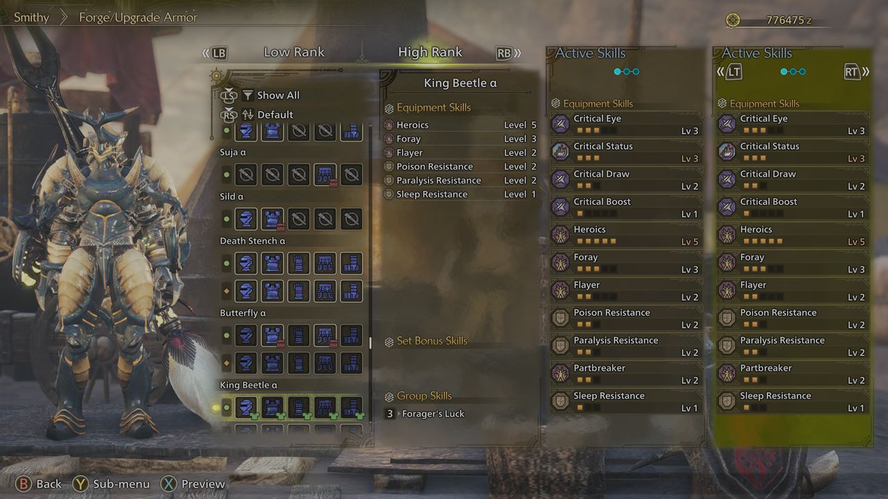 Monster Hunter Wilds secret armor - King Beetle set a
