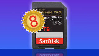 SanDisk 8TB SDUC card mockup