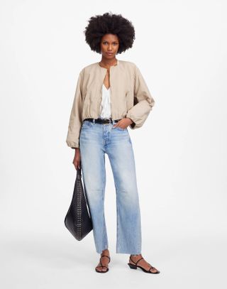 Madewell, The Darted Barrel-Leg Jean