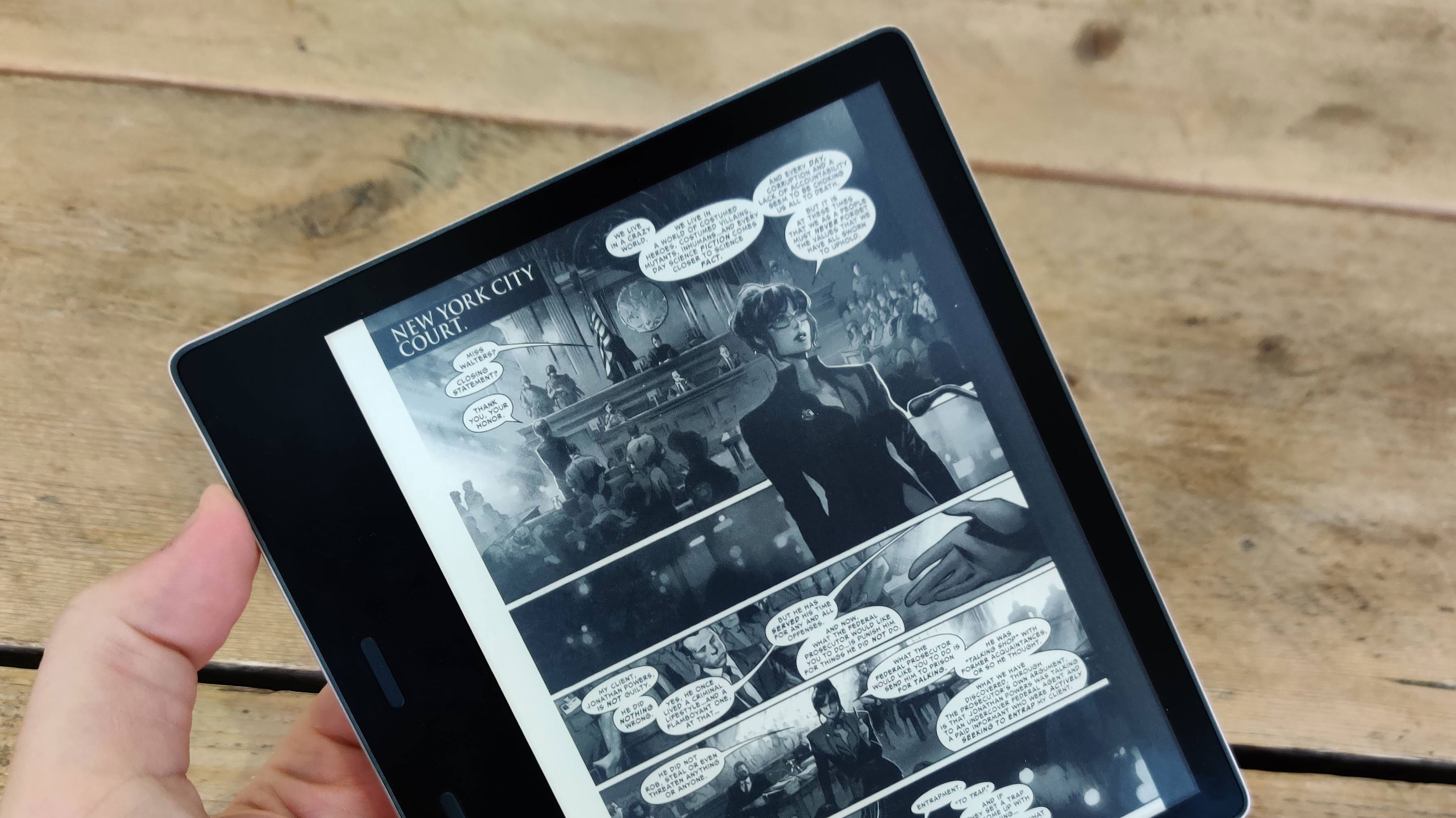 A foldable Kindle would be a better fit for comics